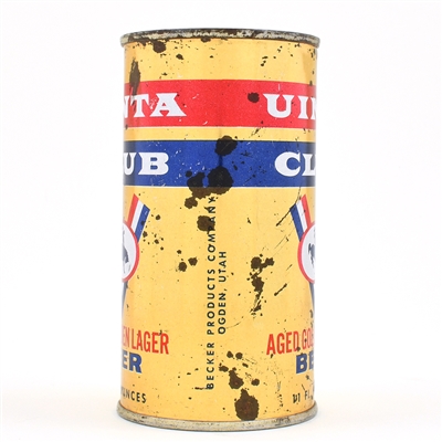 Uinta Club Beer 11 Ounce Flat Top 142-9