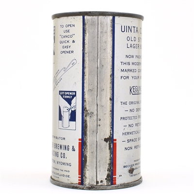 Uinta Club Old Style Beer Instructional Flat Top 142-7 OI 819