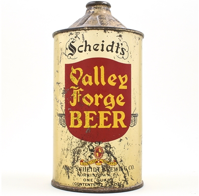 Valley Forge Beer Quart Cone Top 220-11