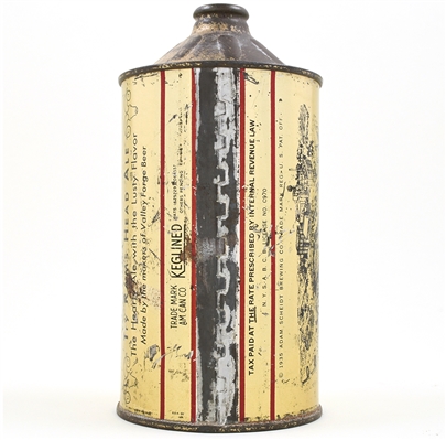 Valley Forge Beer Quart Cone Top 220-11