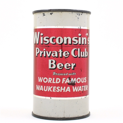Wisconsin Private Club Beer Flat Top FOX HEAD 146-31