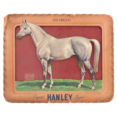 Hanley Arabian Quarter Horse 3D Die Cut Sign Pair RARE