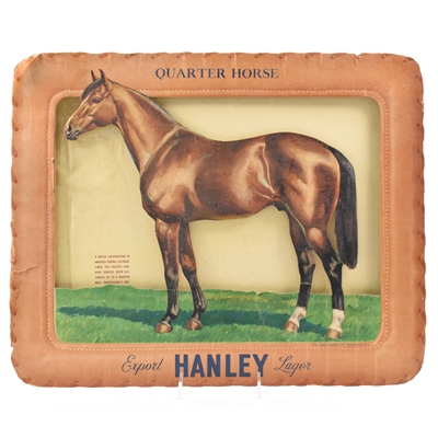 Hanley Arabian Quarter Horse 3D Die Cut Sign Pair RARE