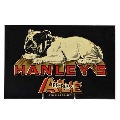 Hanleys Ale 1940s Tin-Over-Cardboard Sign OUTSTANDING