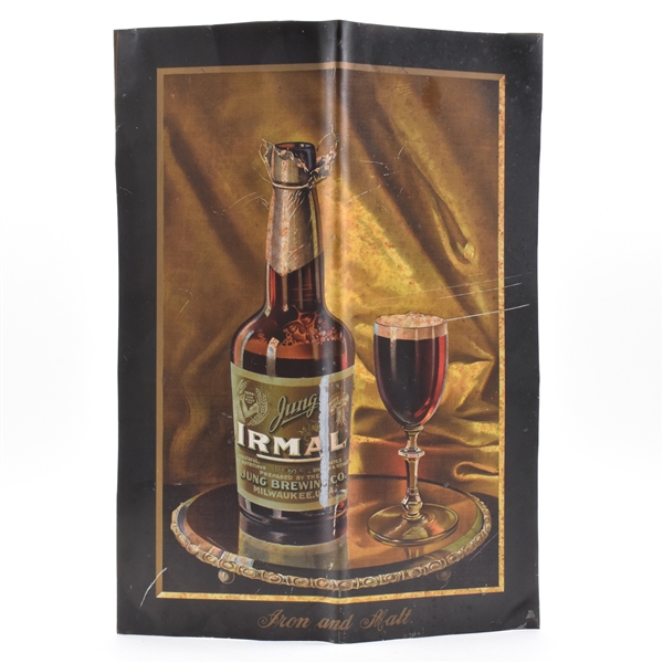 Jungs Irmal Brew Pre-Prohibition Tin Sign RARE
