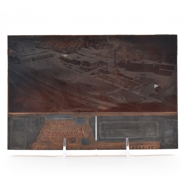 Narragansett Brewery Copper Letterpress Printing Plate