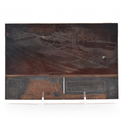 Narragansett Brewery Copper Letterpress Printing Plate