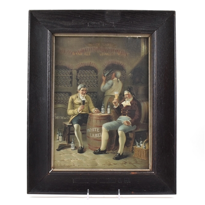 Bass Ale Guinness Stout Pre-Prohibition Lithograph on Canvas NEW YORK BOTTLER