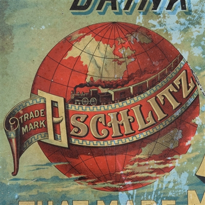 Schlitz Beer Pre-Prohibition Tin Sign EARLY RARE