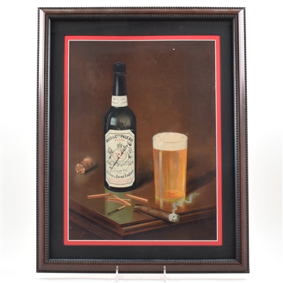 Bass Pale Ale Pre-Prohibition Lithographed Tin Sign NEW YORK BOTTLER