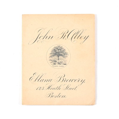 Alley Eblana Brewery 1893-95 Price List Factory Scene
