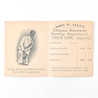 Alley Eblana Brewery 1893-95 Price List Factory Scene