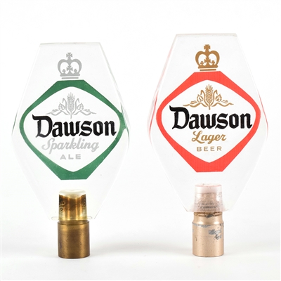 Dawsons Ale Beer 1960s Lucite Tap Handles Lot of 2