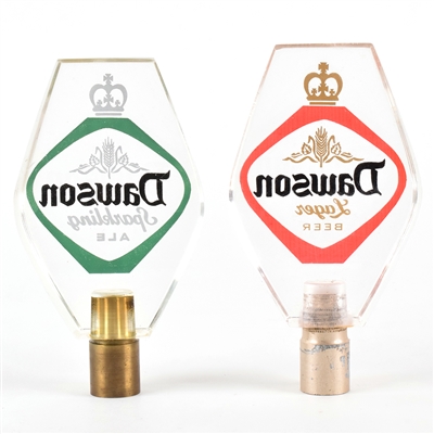 Dawsons Ale Beer 1960s Lucite Tap Handles Lot of 2