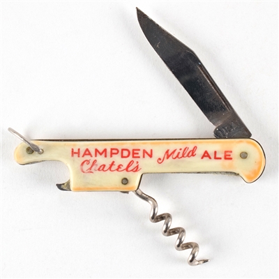 Hampden Mild Ale 1930s Pocket Knife Multitool RARE