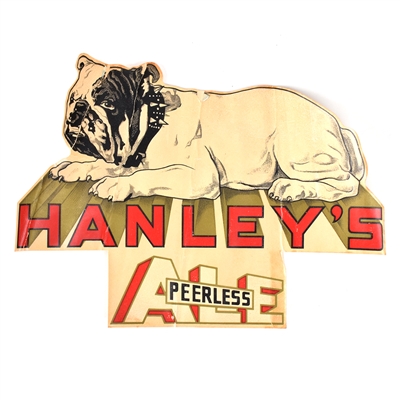 Hanleys Ale 1940s Large Bulldog Decal
