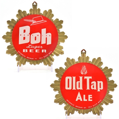 Old Tap Ale Bohemian Lager Beer 3D Plastic Signs Pair OUTSTANDING