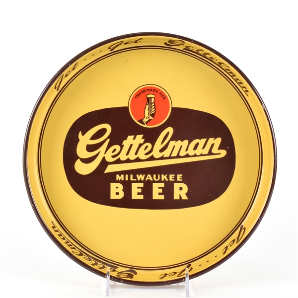 Gettelman Milwaukee Beer 1940s Serving Tray
