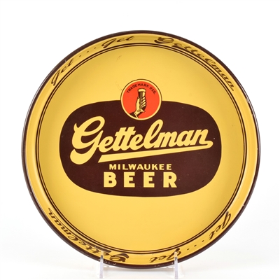 Gettelman Milwaukee Beer 1940s Serving Tray