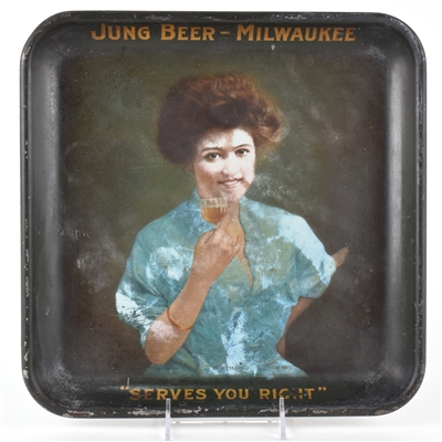 Jung Beer Pre-Prohibition Serving Tray BERTHA