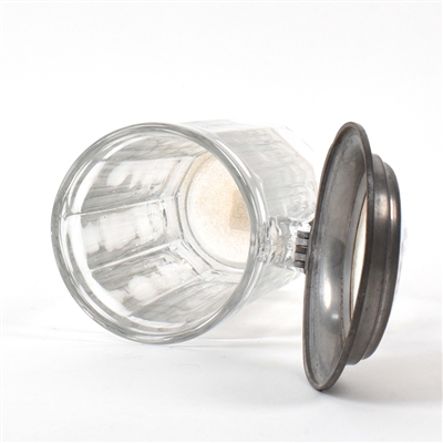 Jung Brau Pre-Prohibition Pewter-Ceramic Lidded Tankard