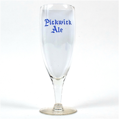 Pickwick Ale 1940s ACL Stem Glass SCARCE