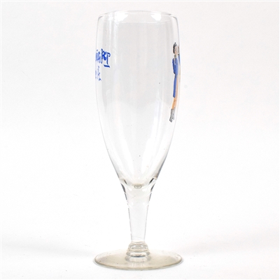 Pickwick Ale 1940s ACL Stem Glass SCARCE