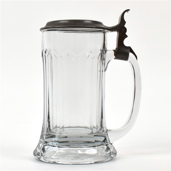Siegls College Inn Milwaukee Pre-Pro Pewter-Ceramic Lidded Tankard