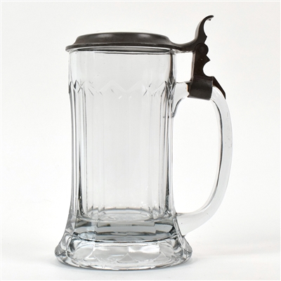 Siegls College Inn Milwaukee Pre-Pro Pewter-Ceramic Lidded Tankard
