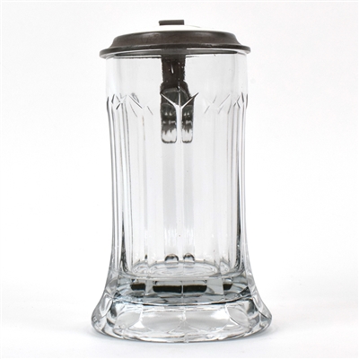 Siegls College Inn Milwaukee Pre-Pro Pewter-Ceramic Lidded Tankard