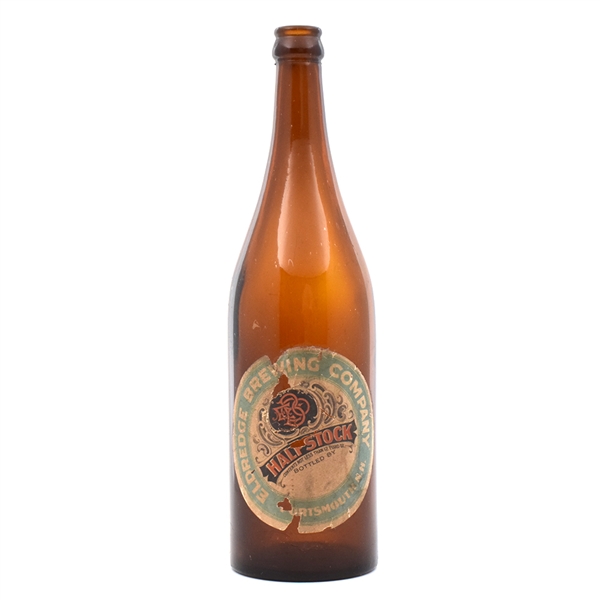 Eldredge Brewing HALF STOCK ALE 1 Quart Pre-Prohibition Bottle