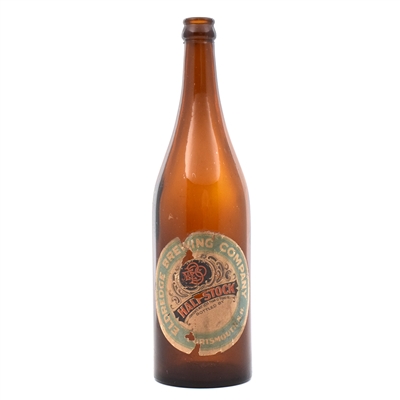 Eldredge Brewing HALF STOCK ALE 1 Quart Pre-Prohibition Bottle