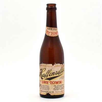 Haffenreffer Dry Town Cereal Beverage Prohibition Bottle