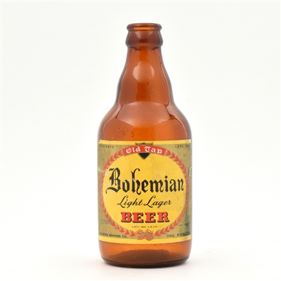 Old Tap Bohemian Beer 1950s Steinie Bottle
