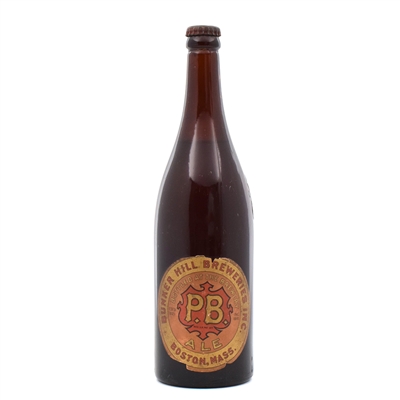 PB Ale 1L Pre-Prohibition Bottle BUNKER HILL FULL
