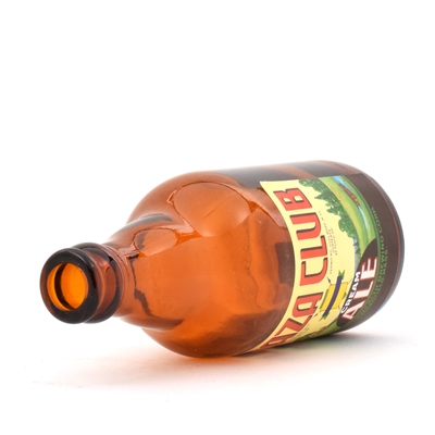 Plaza Club Cream Ale 1930s Steinie Bottle CRISP 3 Lines Variation