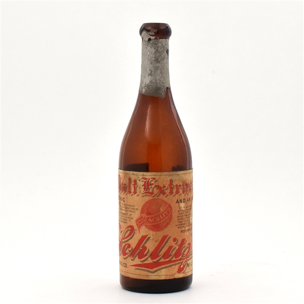 Schlitz Malr Extract Pre-Prohibition Bottle