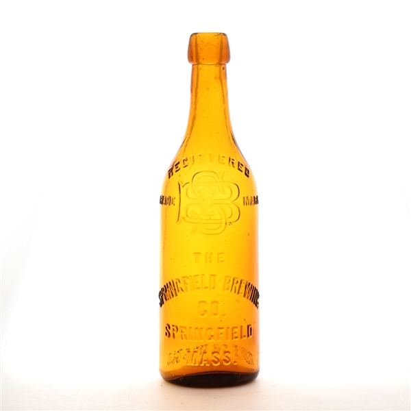 Springfield Brewing Pre-Pro Embossed Blob Top Bottle HONEY AMBER
