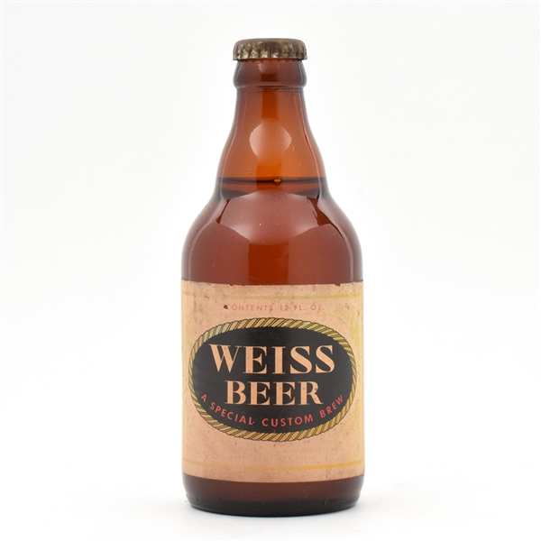 Weiss Beer 1950s Steinie Bottle FULL