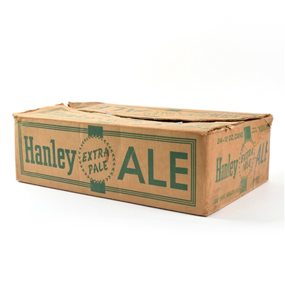 Hanley Ale 1950s Cardboard Flat Top Can Carton Case