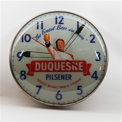 Duquesne Finest Beer in Town Pilsener Prince Pam Clock