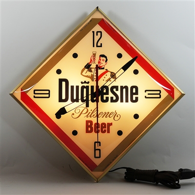 Duquesne Pilsener Beer Prince Pam Clock OUTSTANDING