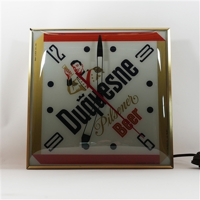 Duquesne Pilsener Beer Prince Pam Clock OUTSTANDING