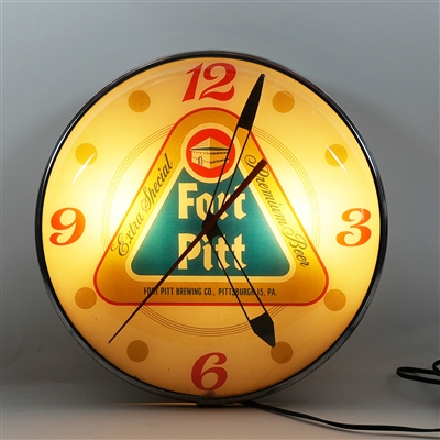 Fort Pitt Extra Special Premium Beer Pam Clock