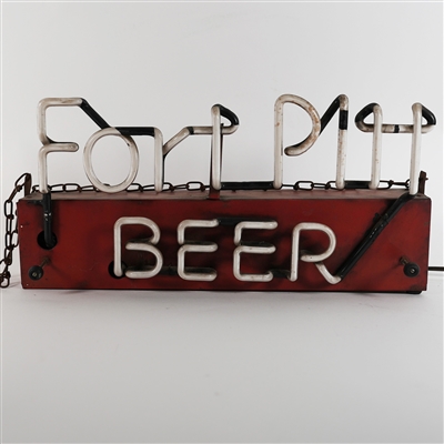 Fort Pitt Beer Encased Neon Sign RARE