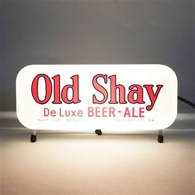 Old Shay De Luxe Beer Ale Illuminated Sign NEAR PERFECT