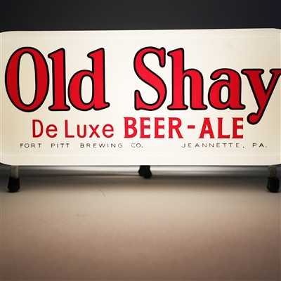 Old Shay De Luxe Beer Ale Illuminated Sign NEAR PERFECT