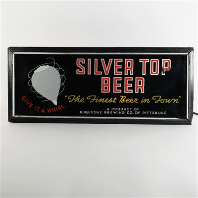 Silver Top Finest Beer In Town RPG Illuminated Sign RARE