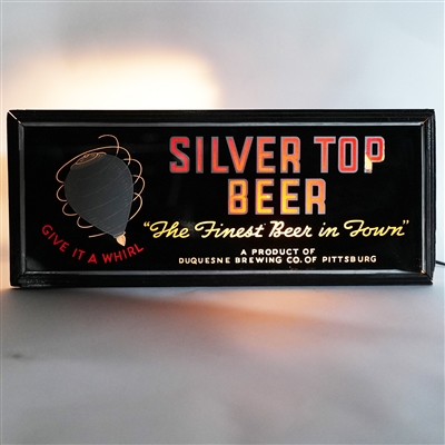 Silver Top Finest Beer In Town RPG Illuminated Sign RARE