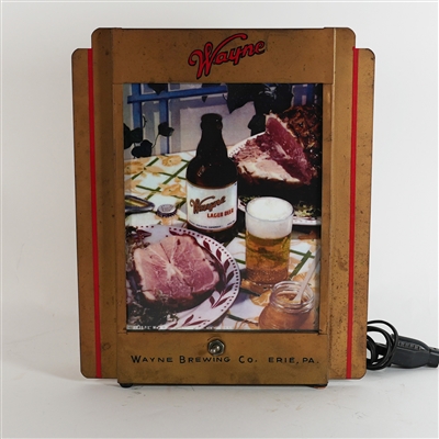 Wayne Brewing Food Steinie Bottle Scene Illuminated Sign RARE